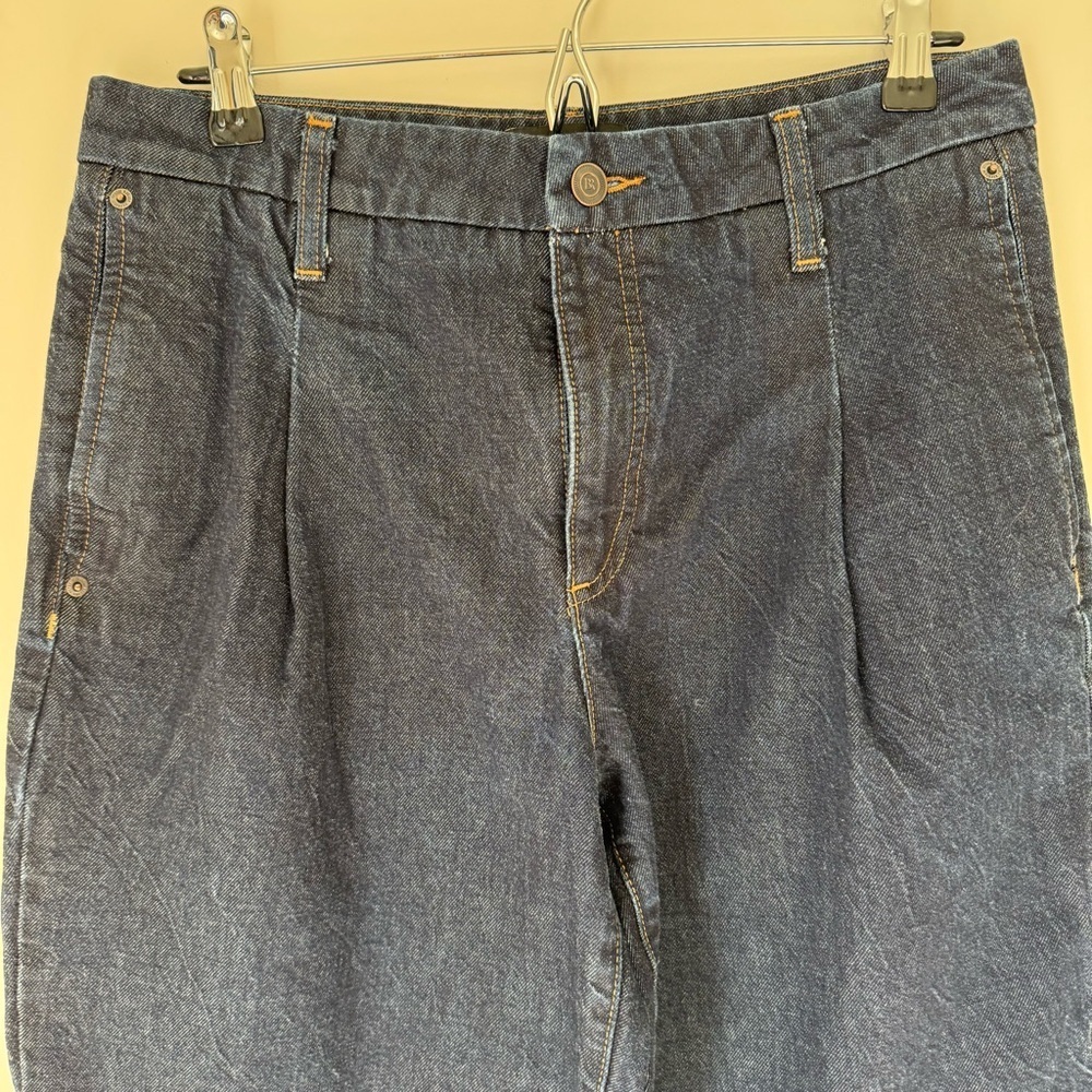 Banana Republic Luxe Mid Rise Straight Jeans Dark Wash - Picture 4 of 14